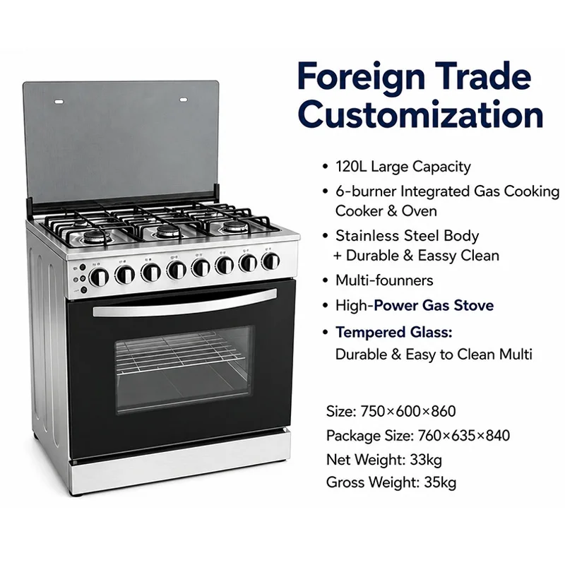 Commercial Kitchen Oven - Fogão a Gás Comercial de 6