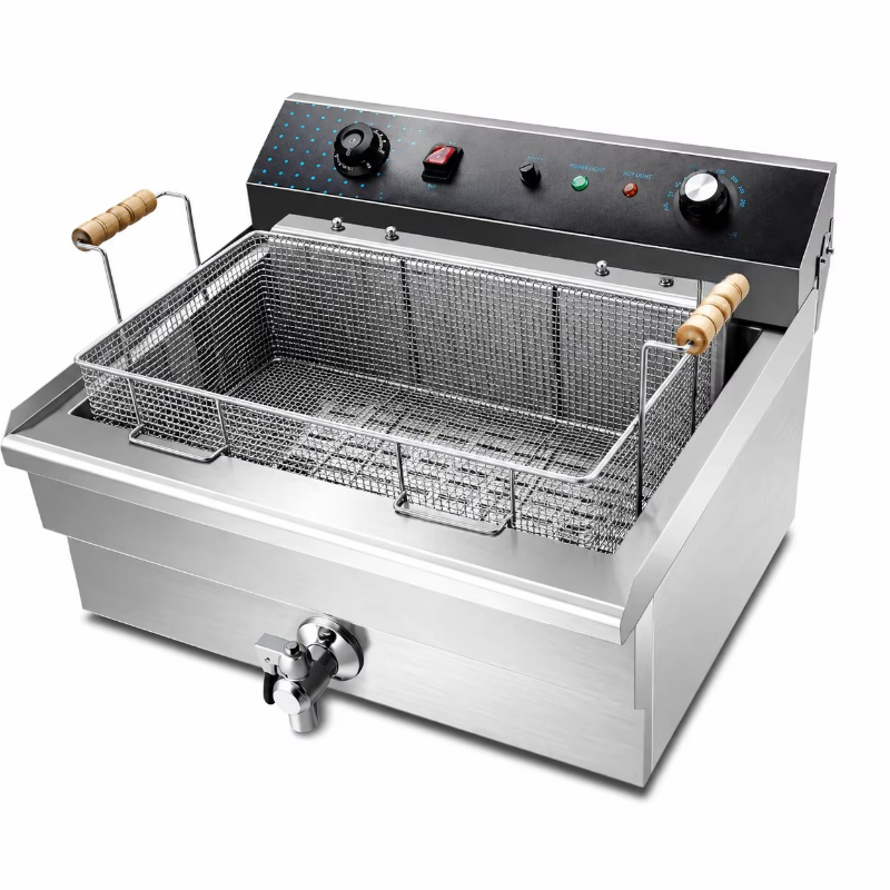 Induction Cooker Commercial - Fritadeira Elétrica Comercial 30L em Aço