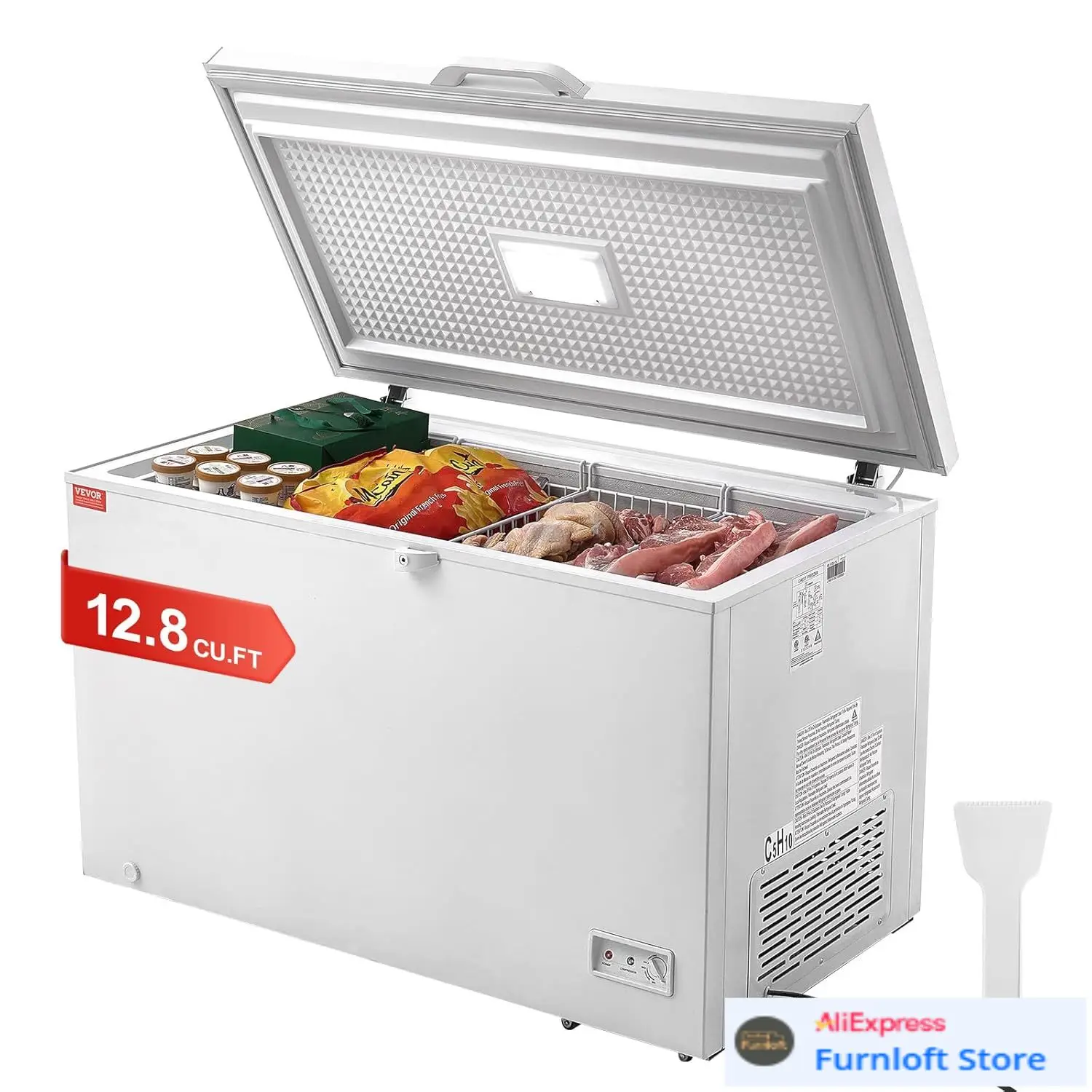 Commercial Chest Freezer - Congelador Horizontal, 12.8 Cu.ft / 345