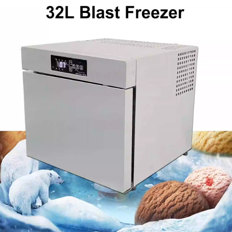 Commercial Chest Freezer - Congelador rápido de frutos do mar
