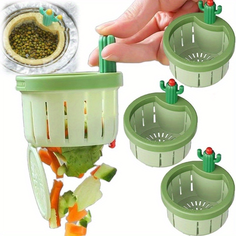 Commercial Kitchen Bin - 1-5 pces cactus pia dreno filtro
