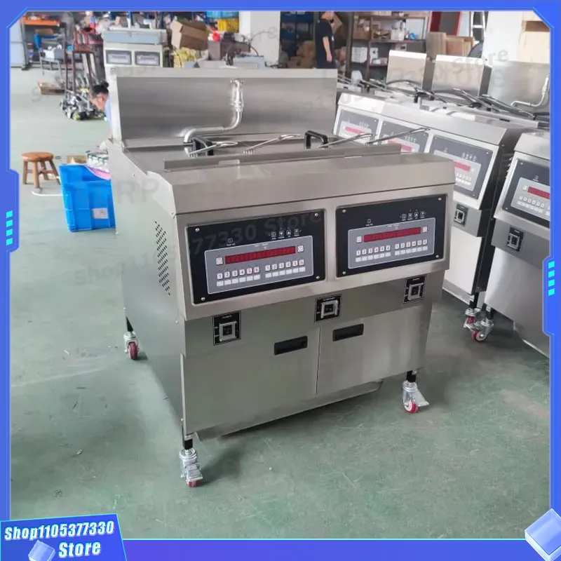 Commercial Kitchen Store - Fritadeira Elétrica Comercial de Duplo Tanque,