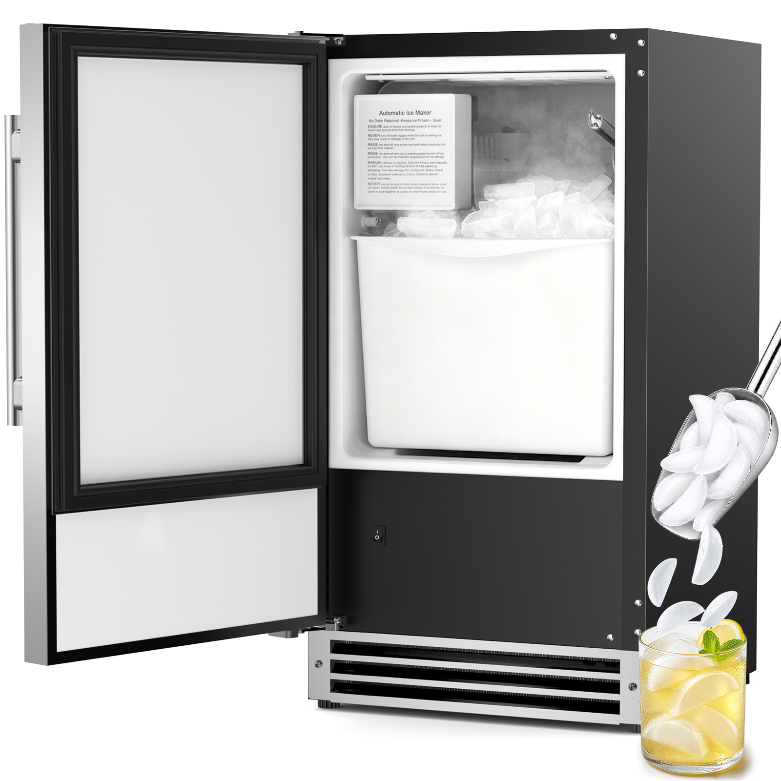 Commercial Kitchen Bin - Máquina de Gelo para Instalação Sob