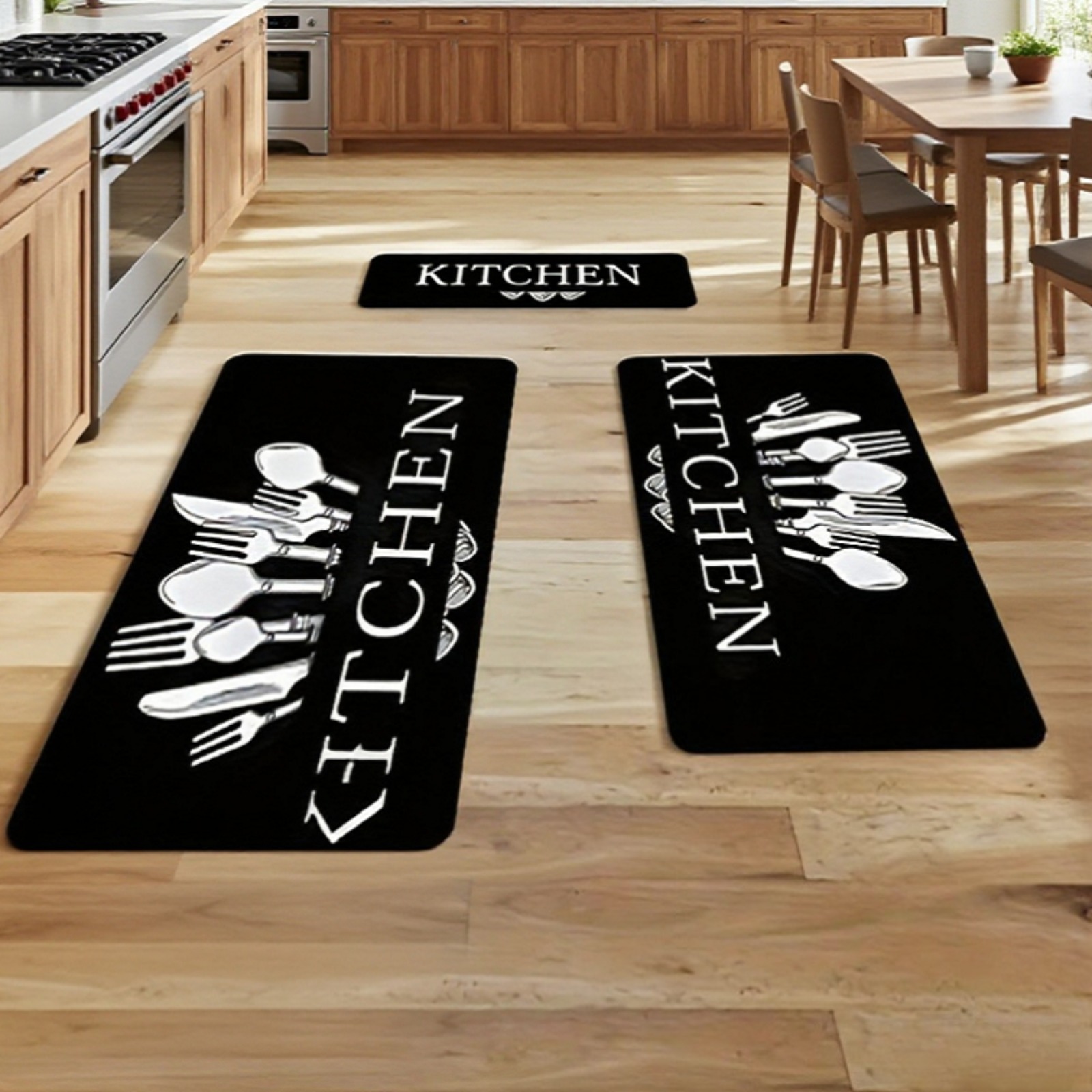 Kitchen Flooring Commercial - Tapete longo, antiderrapante, estampado e macio
