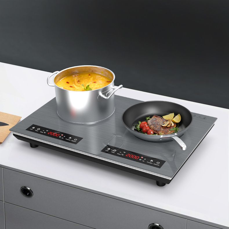 Commercial Kitchen Zones - Fogão de Indução de Duas Zonas,