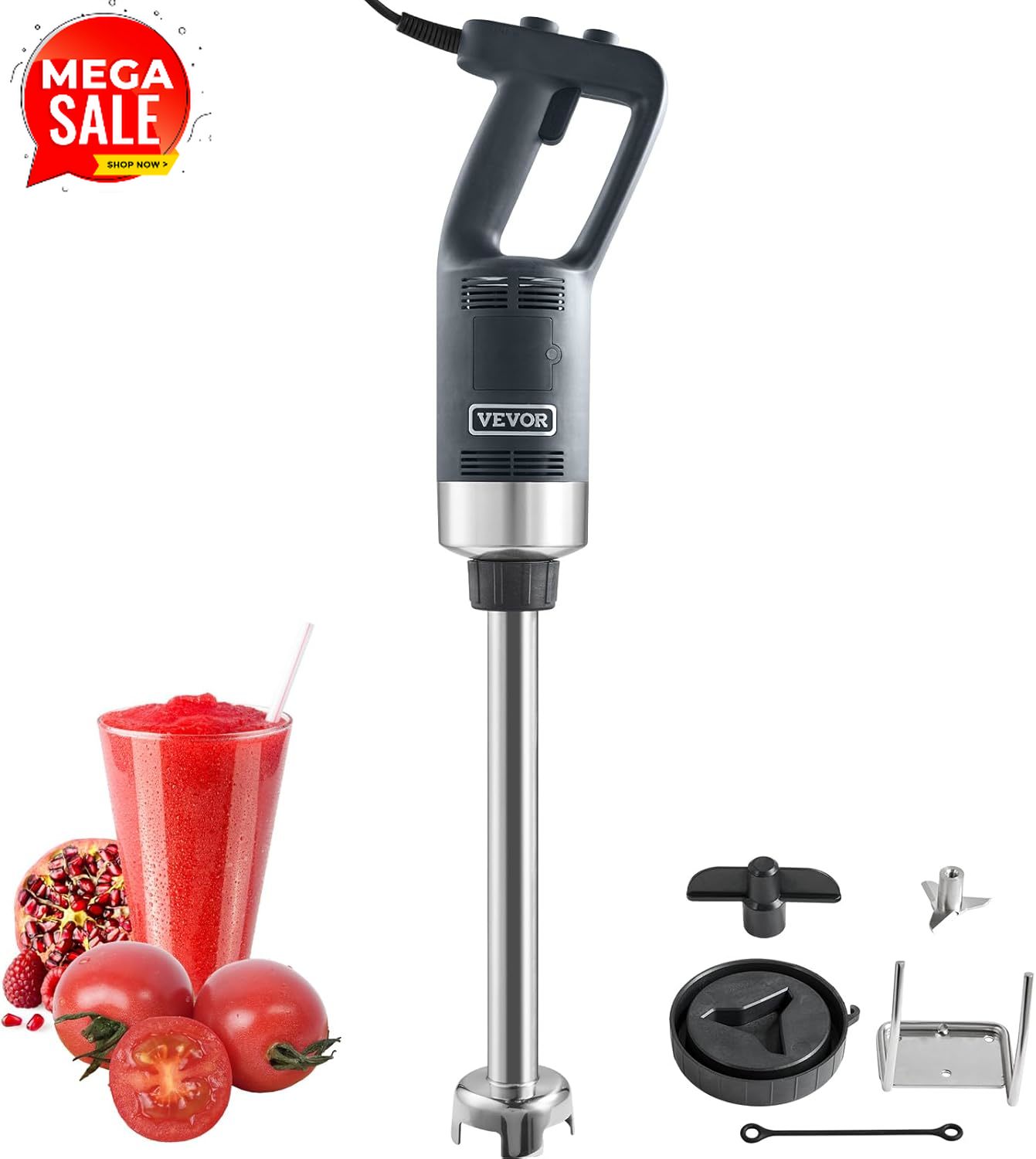 Commercial Blender Heavy Duty - Liquidificador de Imersão Comercial, Mixer Manual