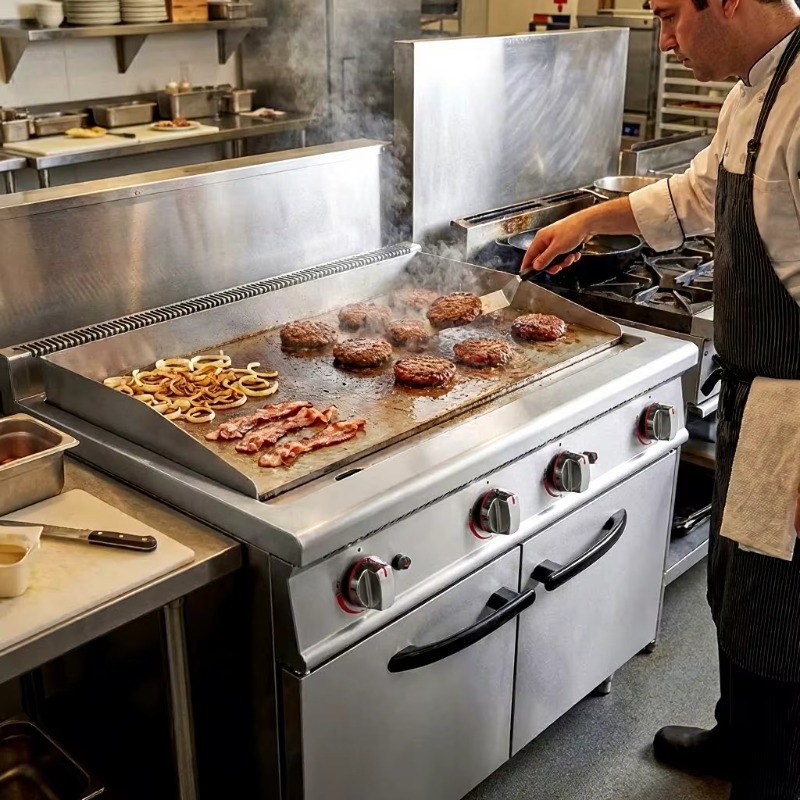 Commercial Kitchen Zones - Frigideira comercial de aço inoxidável de