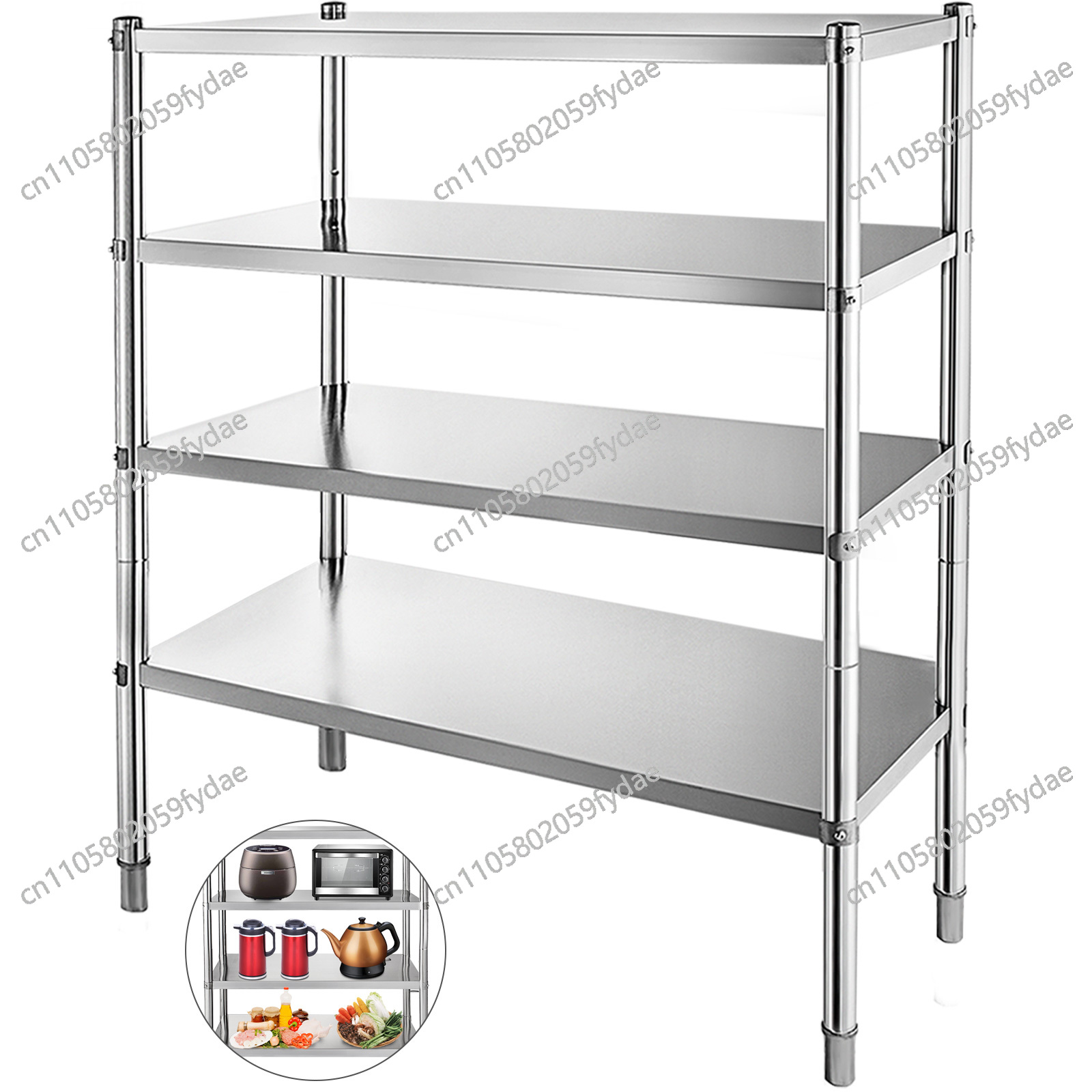 Commercial Kitchen Store - Prateleira de Armazenamento Comercial em Aço