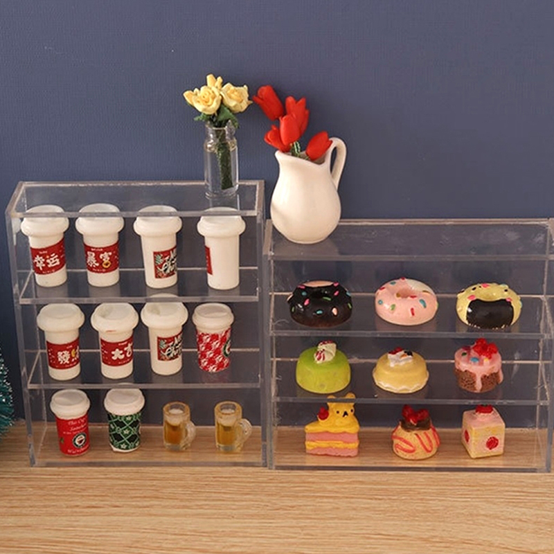 1pc 1:12 casa de bonecas em mi - Commercial Kitchen Rack avaliação e preço