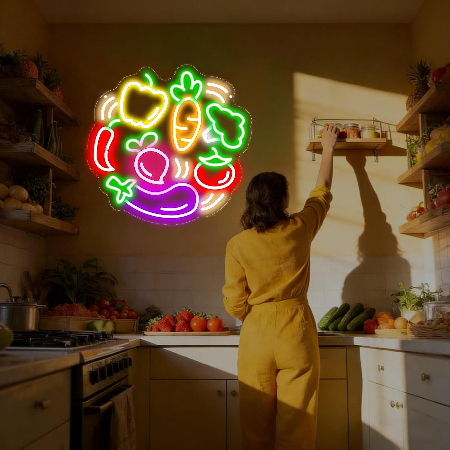 Letreiro de Neon LED de Vegeta - Commercial Kitchen Store avaliação e preço