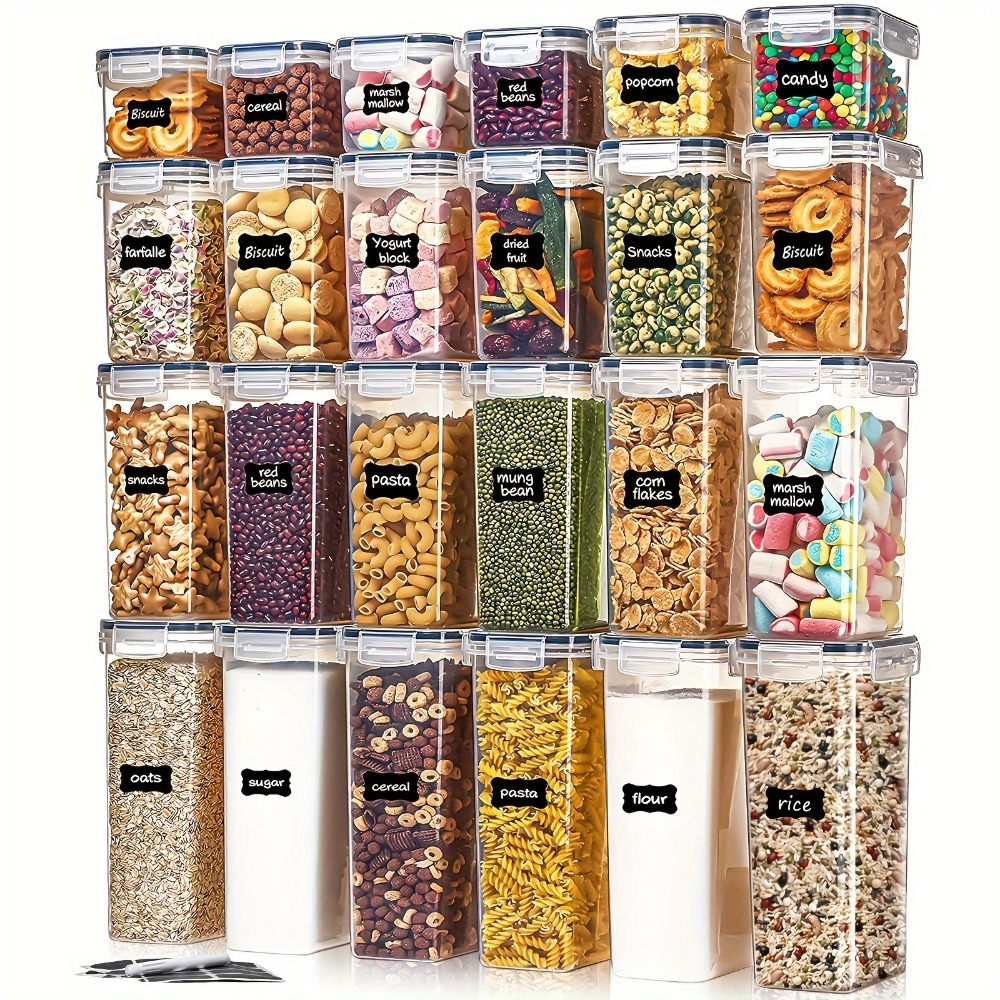 Conjunto de 24 Peças: 12 Potes - Commercial Kitchen Organiser avaliação e preço