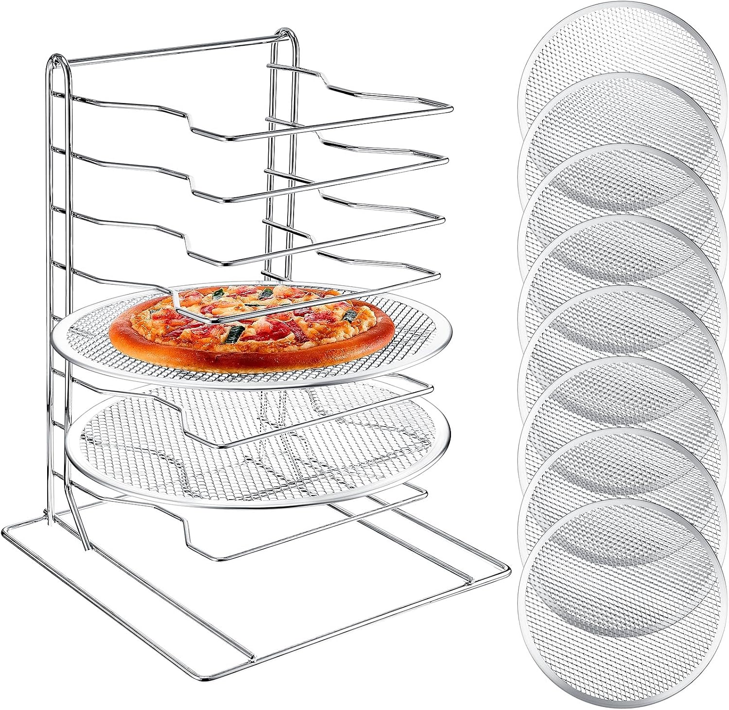 Suporte para Pizza de 8 Níveis - Commercial Kitchen Rack avaliação e preço