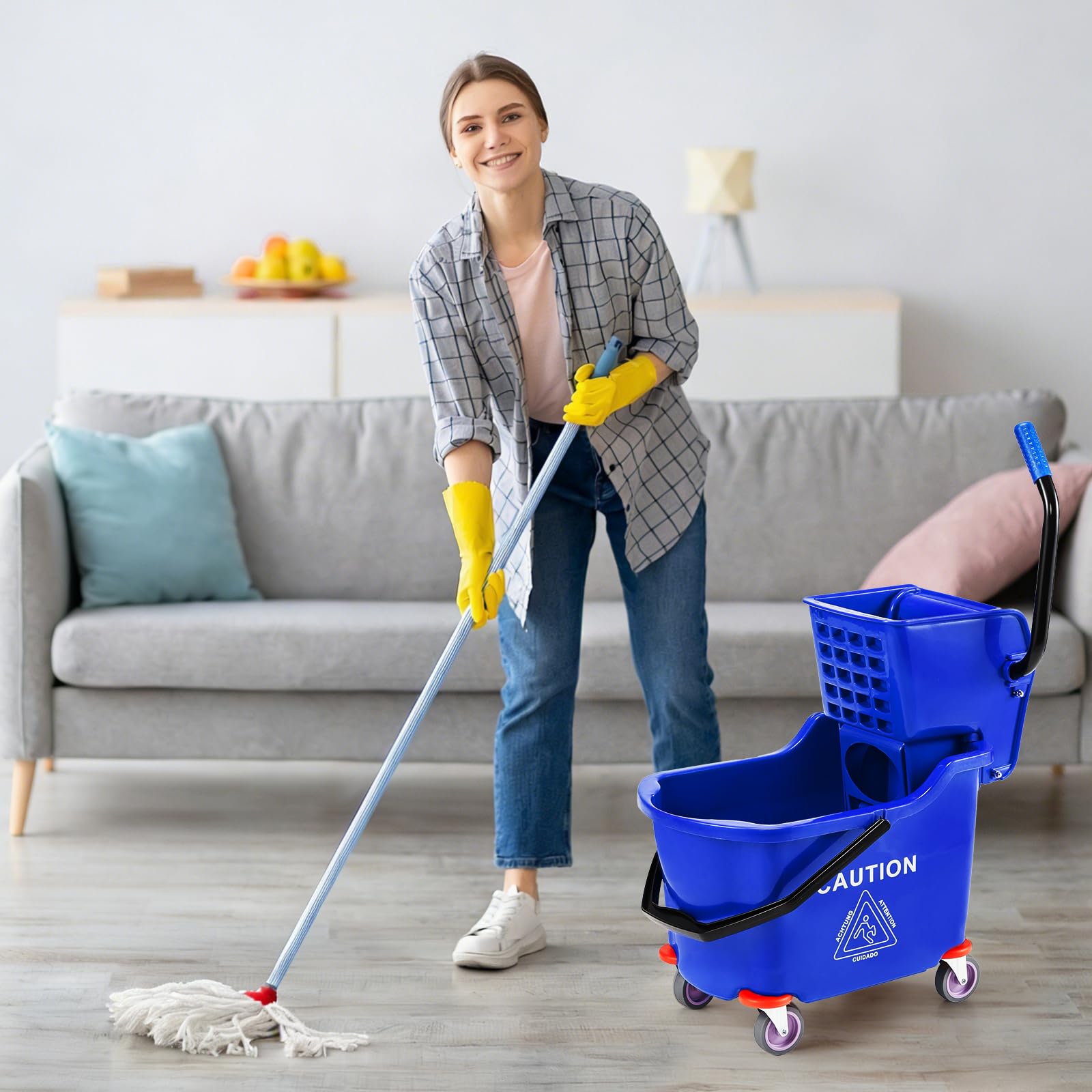 Balde de Limpeza Comercial com - Kitchen Flooring Commercial avaliação e preço