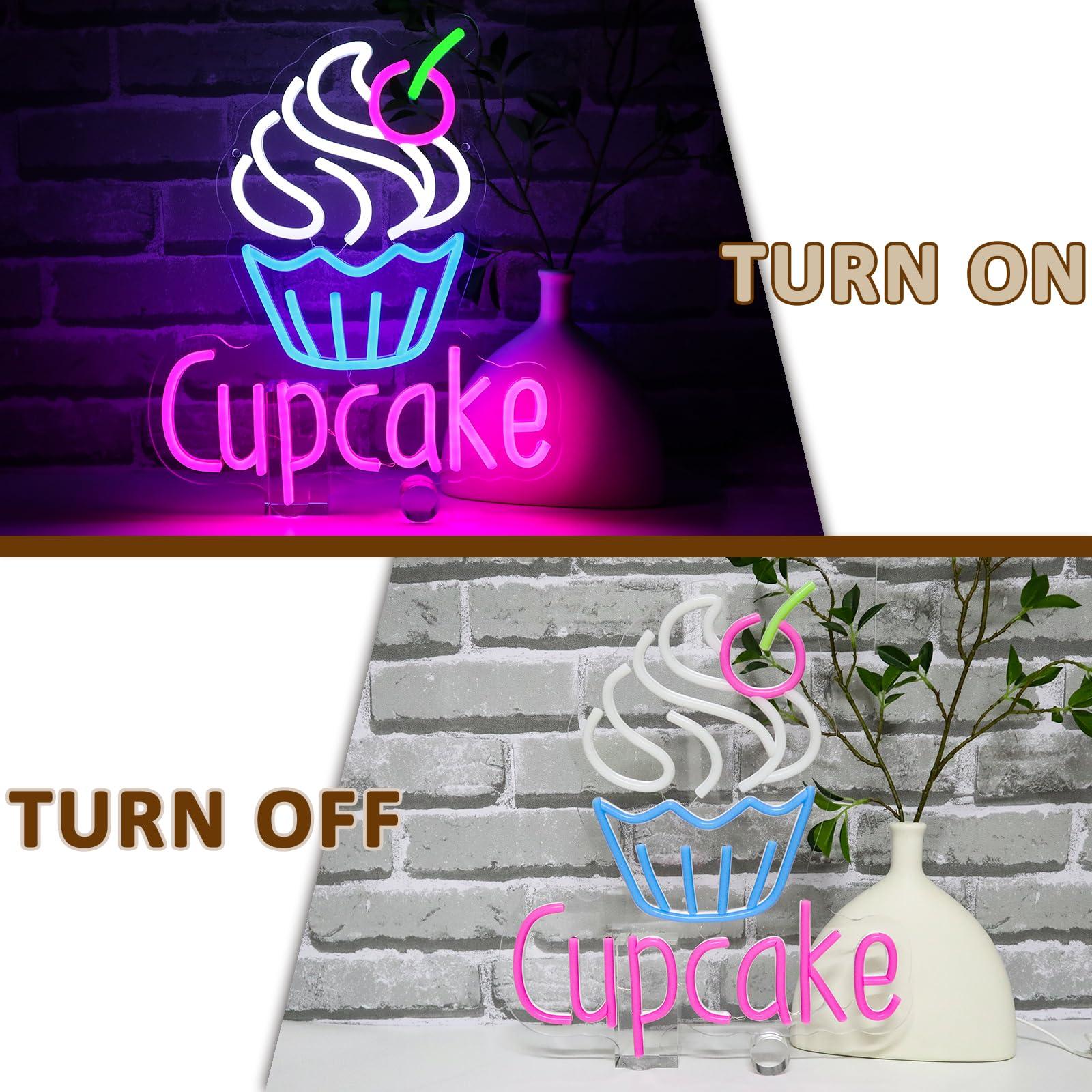 Cupcake sinal de néon para dec - Commercial Kitchen Store avaliação e preço