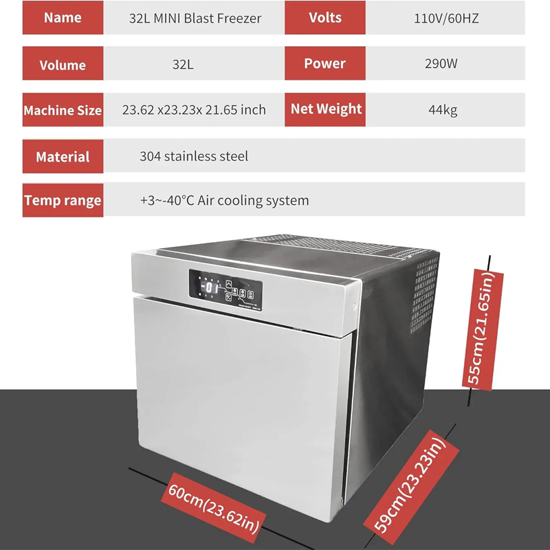 Congelador rápido de frutos do - Commercial Chest Freezer avaliação e preço