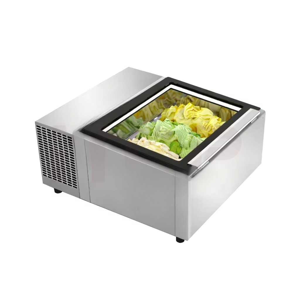 Porta de vidro comercial mini  - Commercial Chest Freezer avaliação e preço