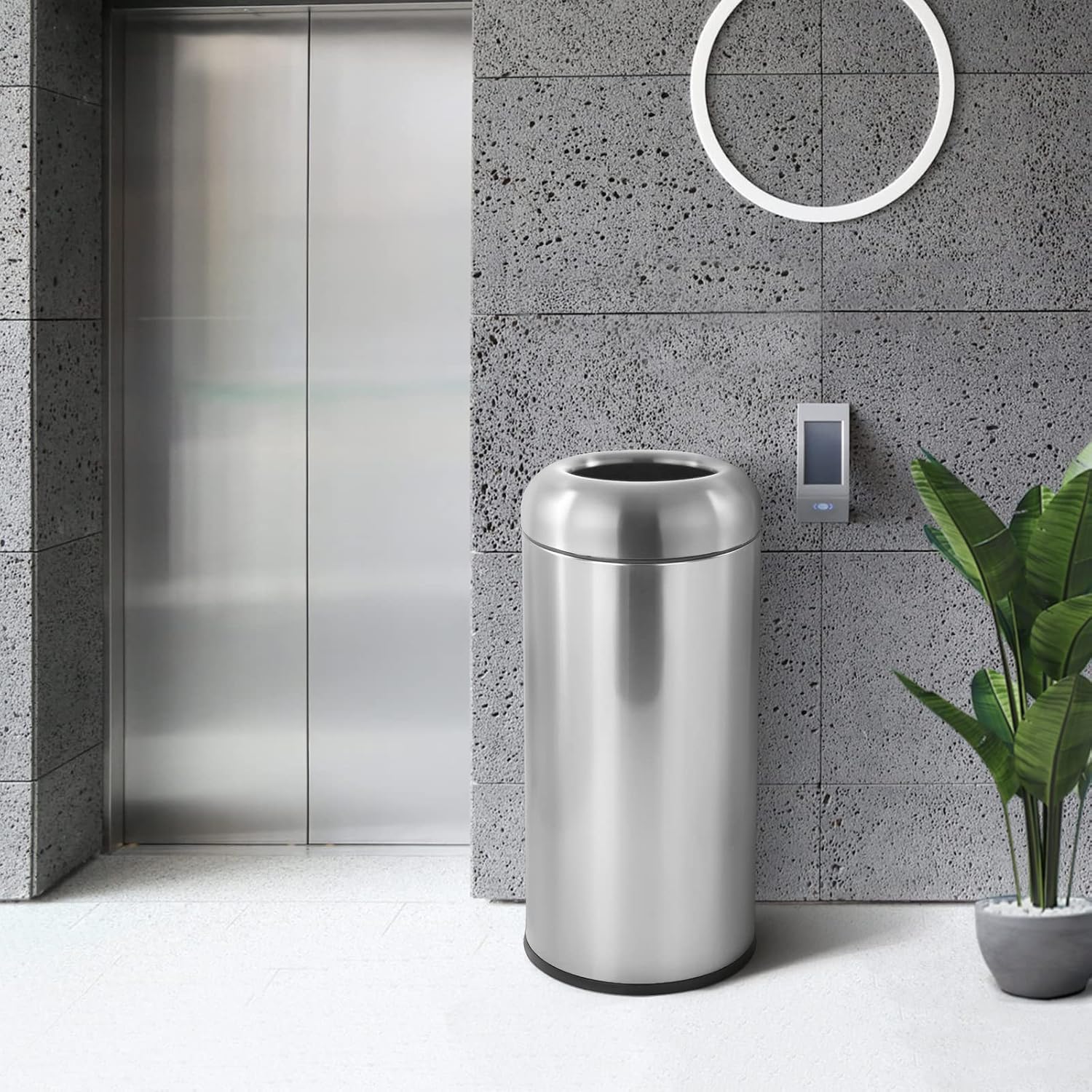 Lixeira Grande de Aço Inoxidáv - Commercial Kitchen Trash Can avaliação e preço