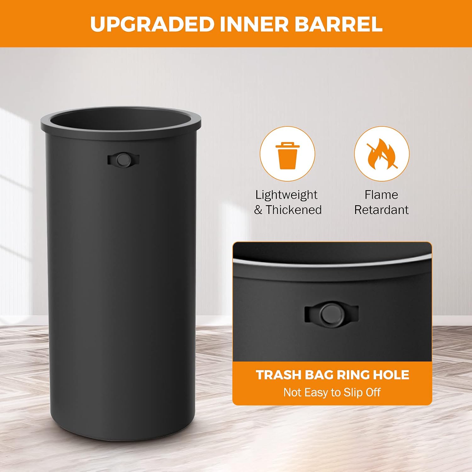 Lixeira metálica de aço inoxid - Commercial Kitchen Trash Can avaliação e preço