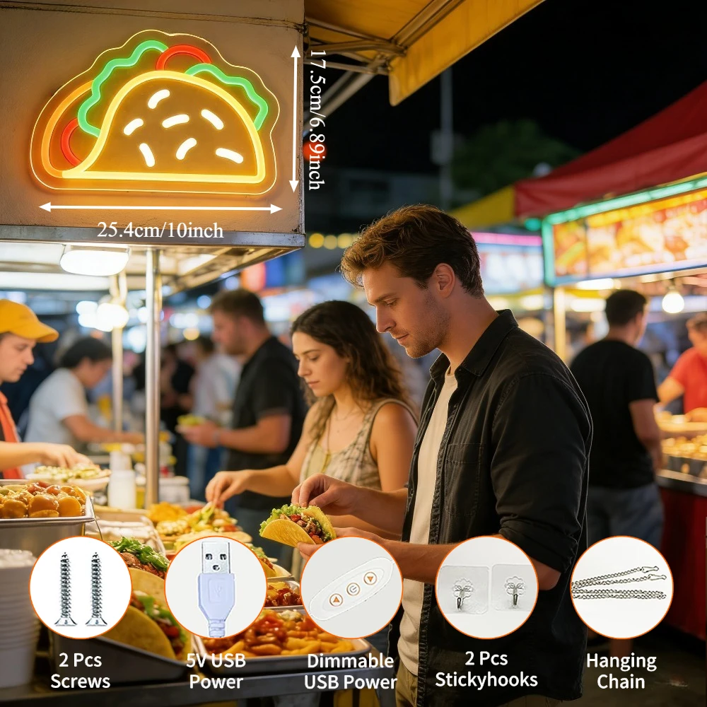 Letreiro Neon LED USB Reguláve - Commercial Kitchen Store avaliação e preço