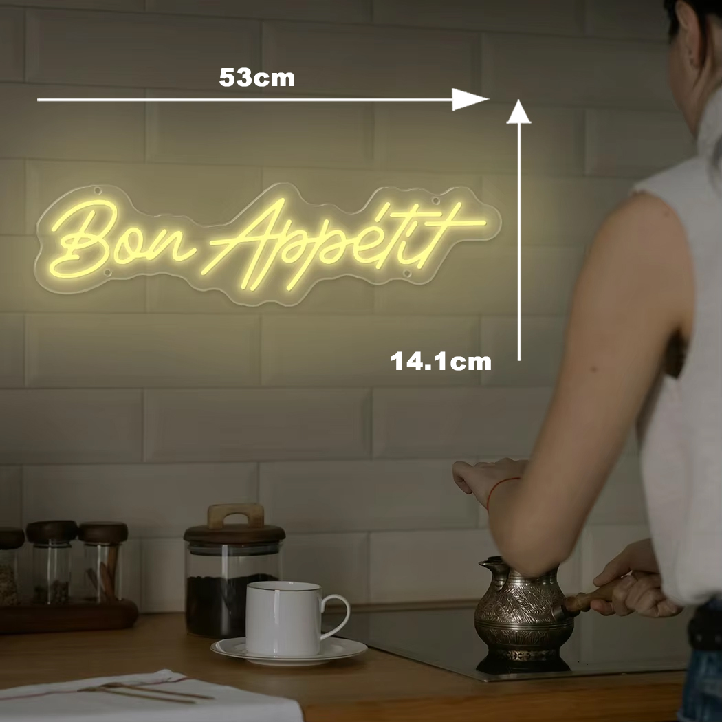 Bon apetite sinal de néon led  - Commercial Kitchen Store avaliação e preço