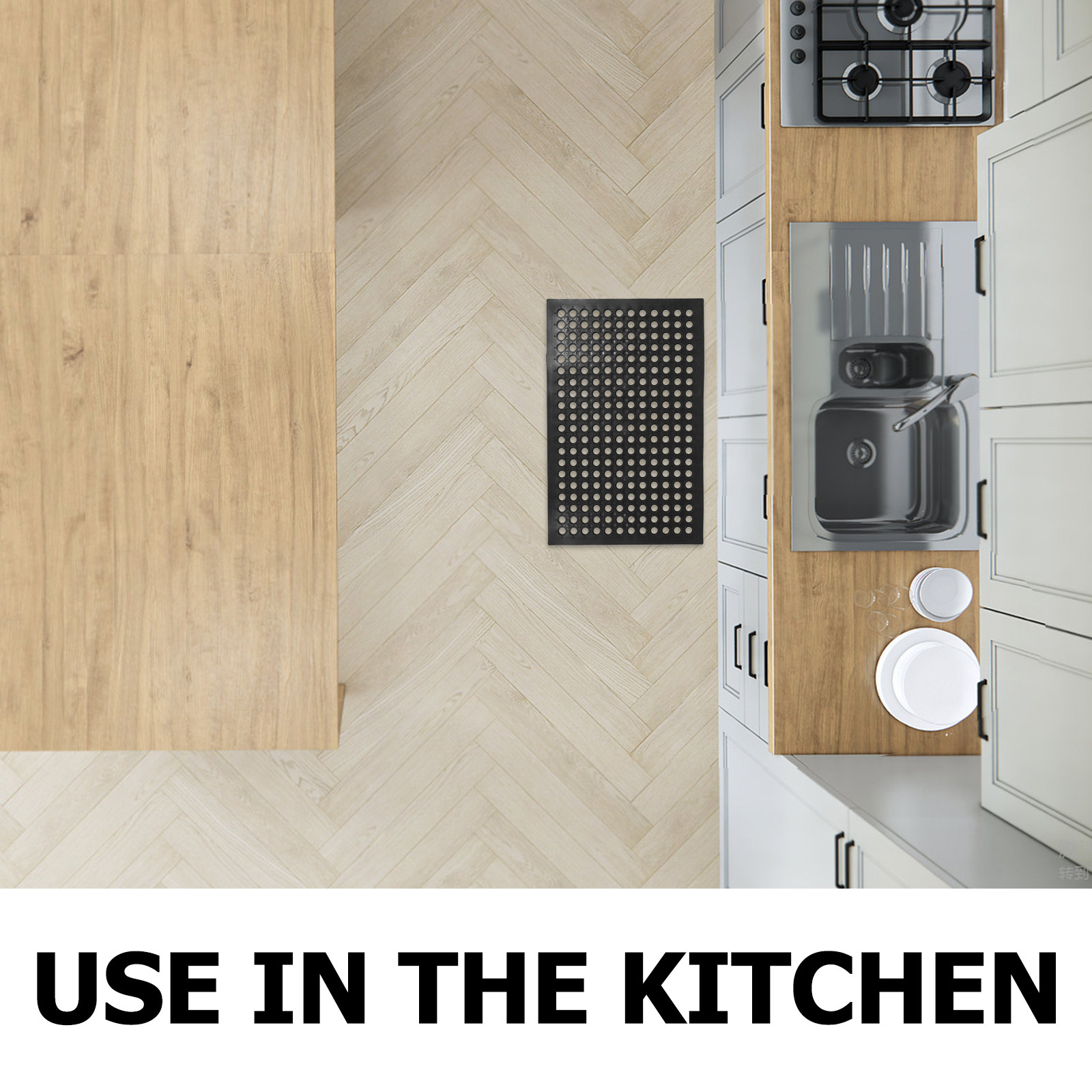 Tapete de Borracha Antiderrapa - Kitchen Flooring Commercial avaliação e preço