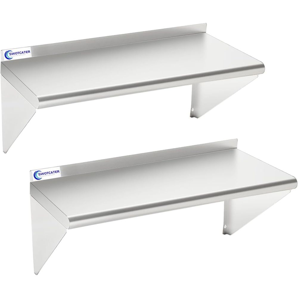 Pacote com 2 Prateleiras de Aç - Wall Shelf Commercial Kitchen avaliação e preço