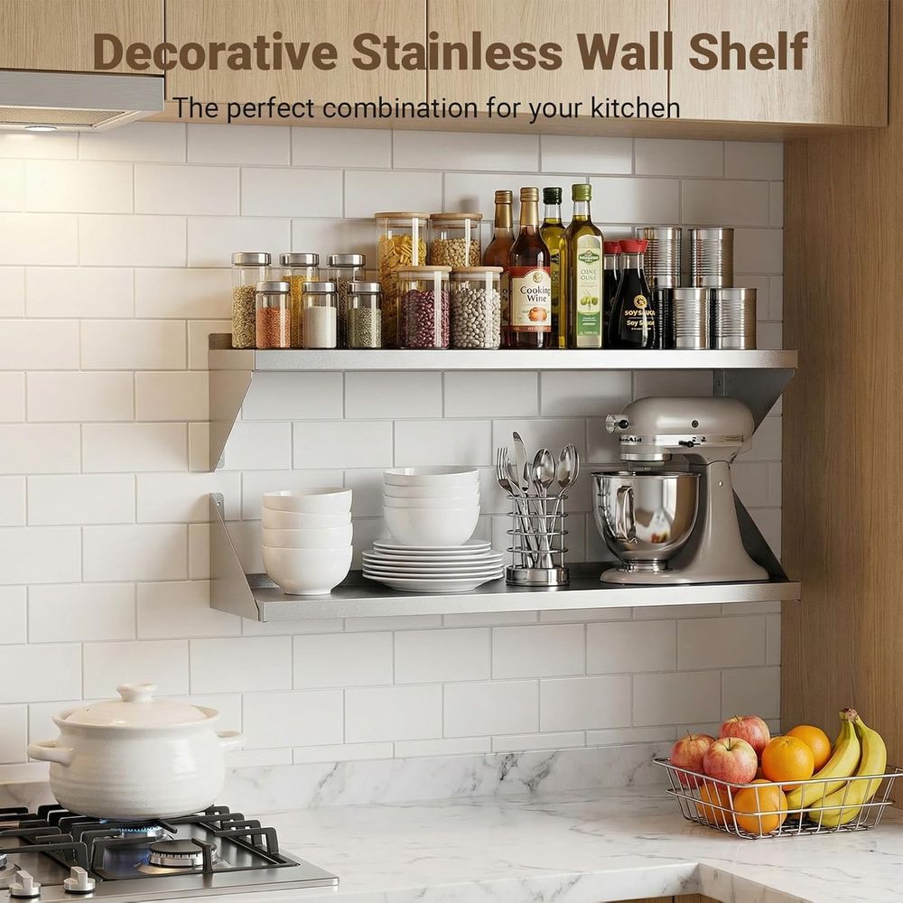 Prateleira de Parede em Aço In - Wall Shelf Commercial Kitchen avaliação e preço